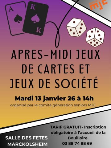 Affiche du film Après-midi jeux de cartes et jeux de société