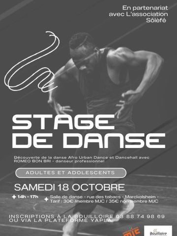Stage de danse avec Roméo Bron Bi