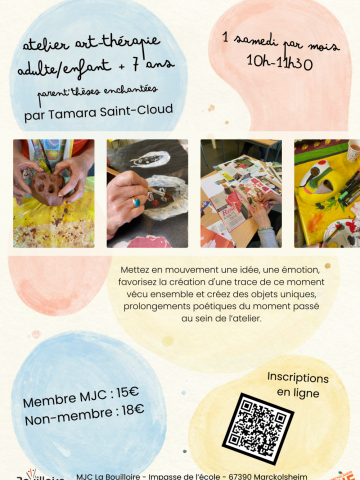 Affiche du film NOUVEAUTÉ Atelier Art thérapie parent / enfant 2026/2027