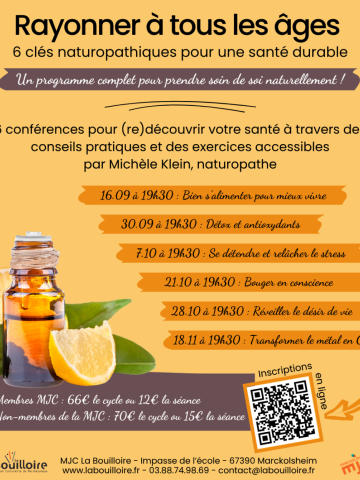 Affiche du film Rayonner à tous les âges : 6 clés naturopathiques pour une santé durable.