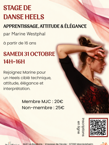 NOUVEAUTÉ Stage Heels : apprentissage, attitude et élégance 2026-2027